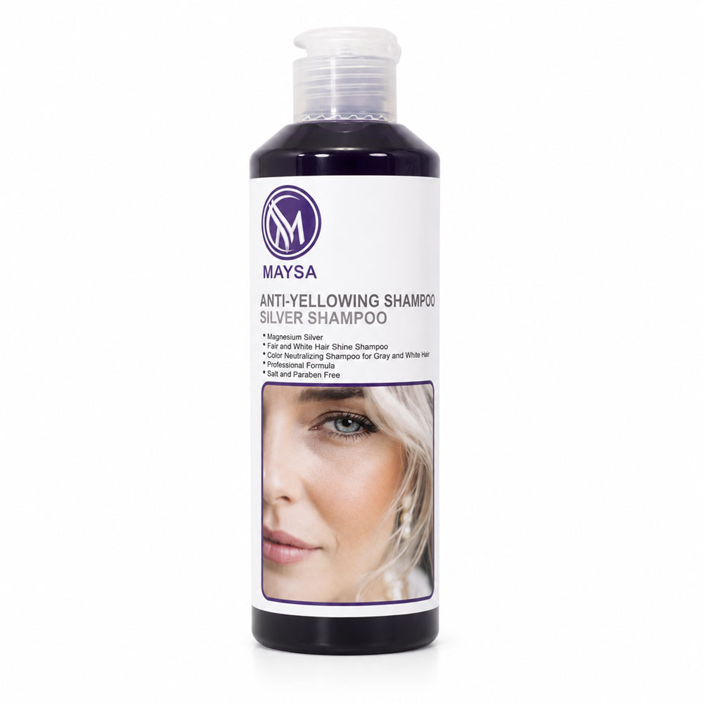 شامپو ضد زردی و نقره‌ای مایسا Maysa Anti-Yellowing Silver Shampoo