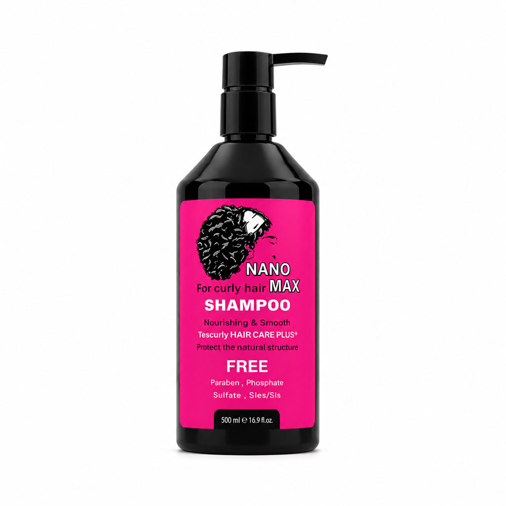 p01 شامپو موهای فر نانو مکس (Nano Max Curly Hair Shampoo) - Image 1